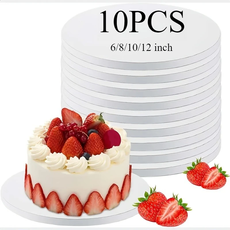 Cake Board Round - 10PCS 6/8/10/12 Inch Round Cake Boards