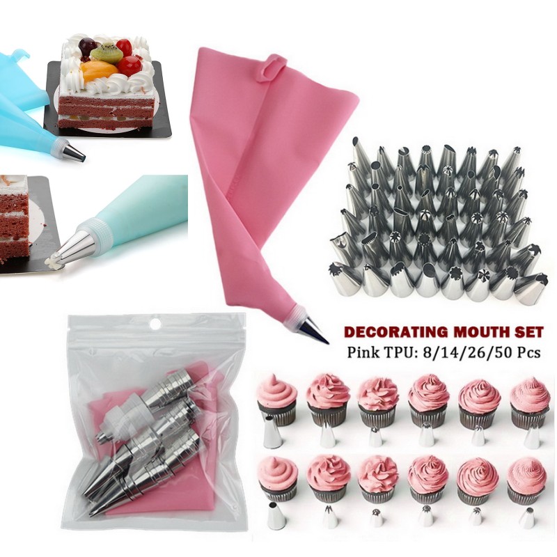 Decorating Tip Set - Multifunctional Cake Decorating Tools Silicone Pastry