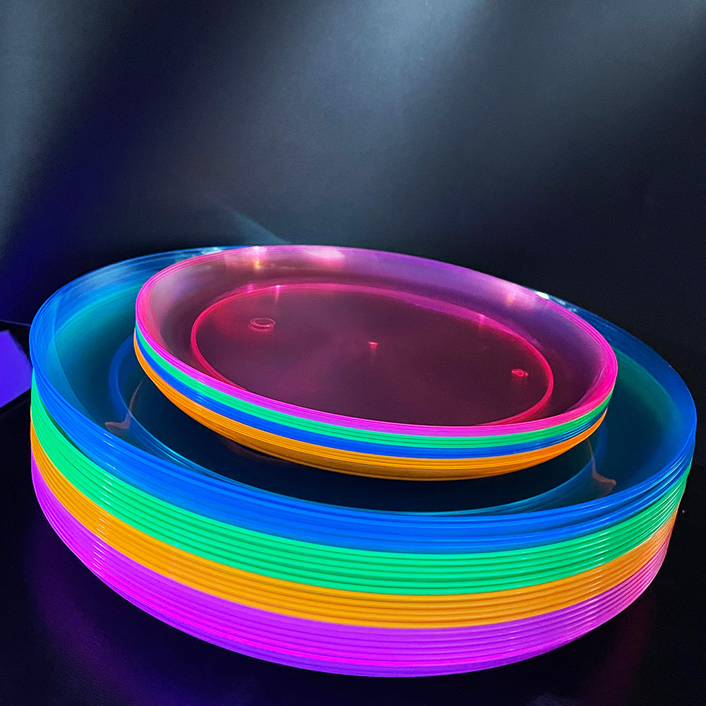 32 Pcs Neon Black Light Party  - Cake Board Round 评论和价格