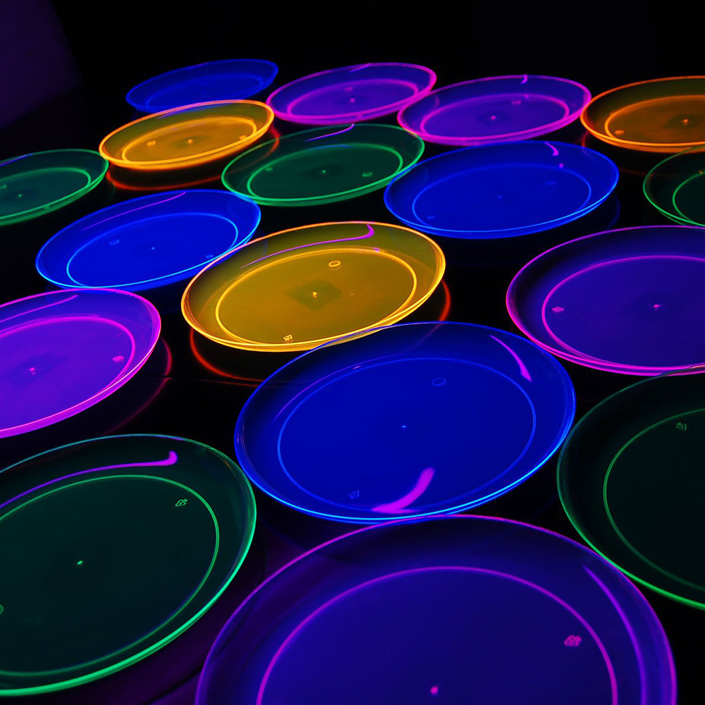 32 Pcs Neon Black Light Party  - Cake Board Round 评论和价格