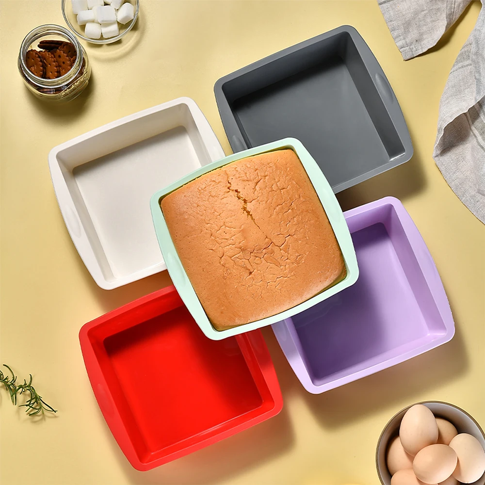 1/4Pcs Silicone Square Cake Mo - Kitchen Baking Store 评论和价格