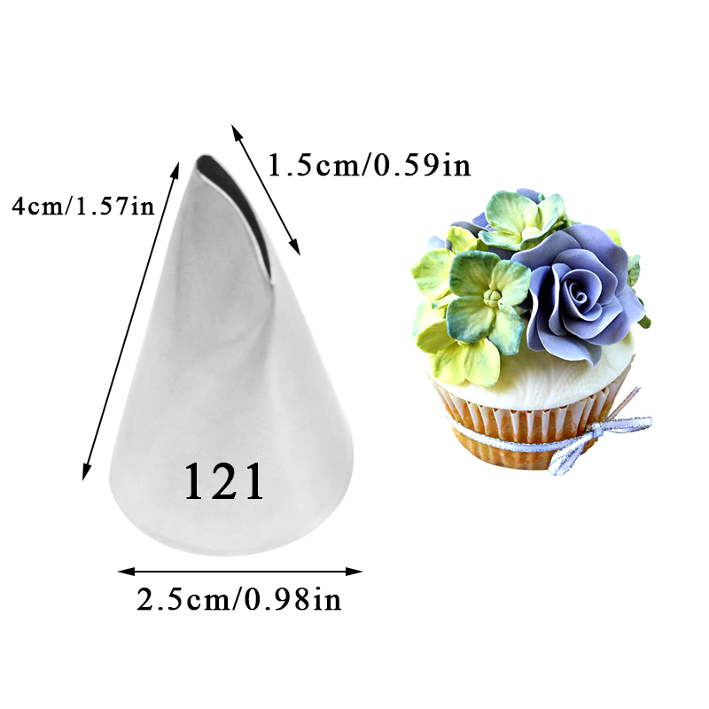 #120 121 123 Rose Petal Cream  - Decorating Tip Set 评论和价格