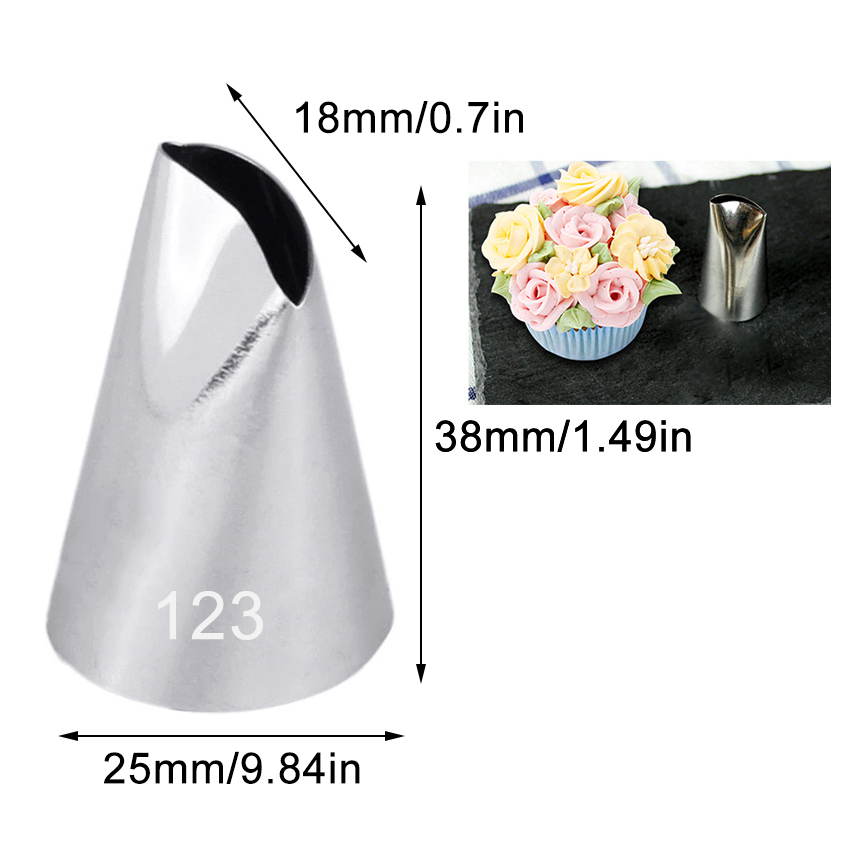 #120 121 123 Rose Petal Cream  - Decorating Tip Set 评论和价格