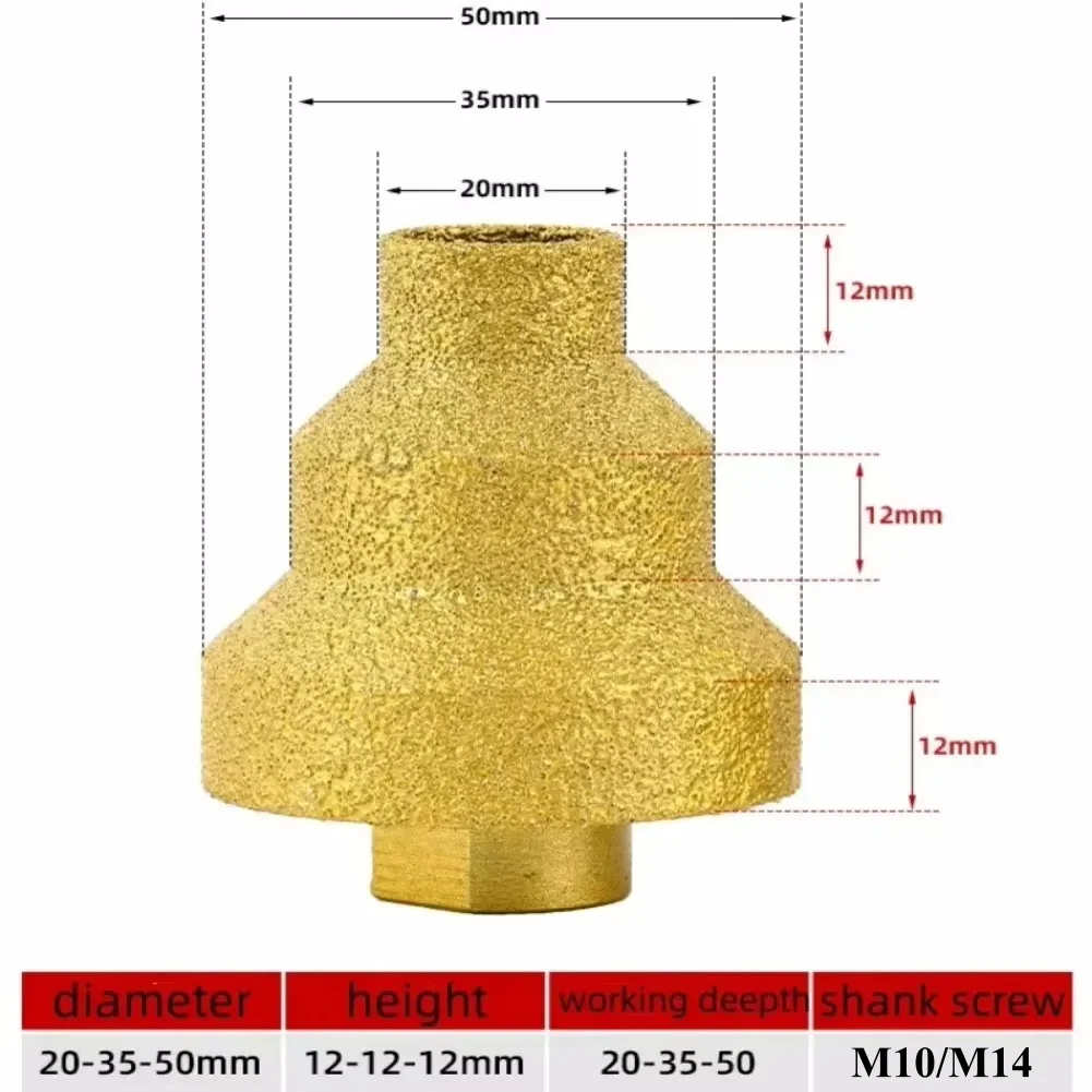 20-50mm Brazing Step Drill Bit - Rolling Pin Marble 评论和价格