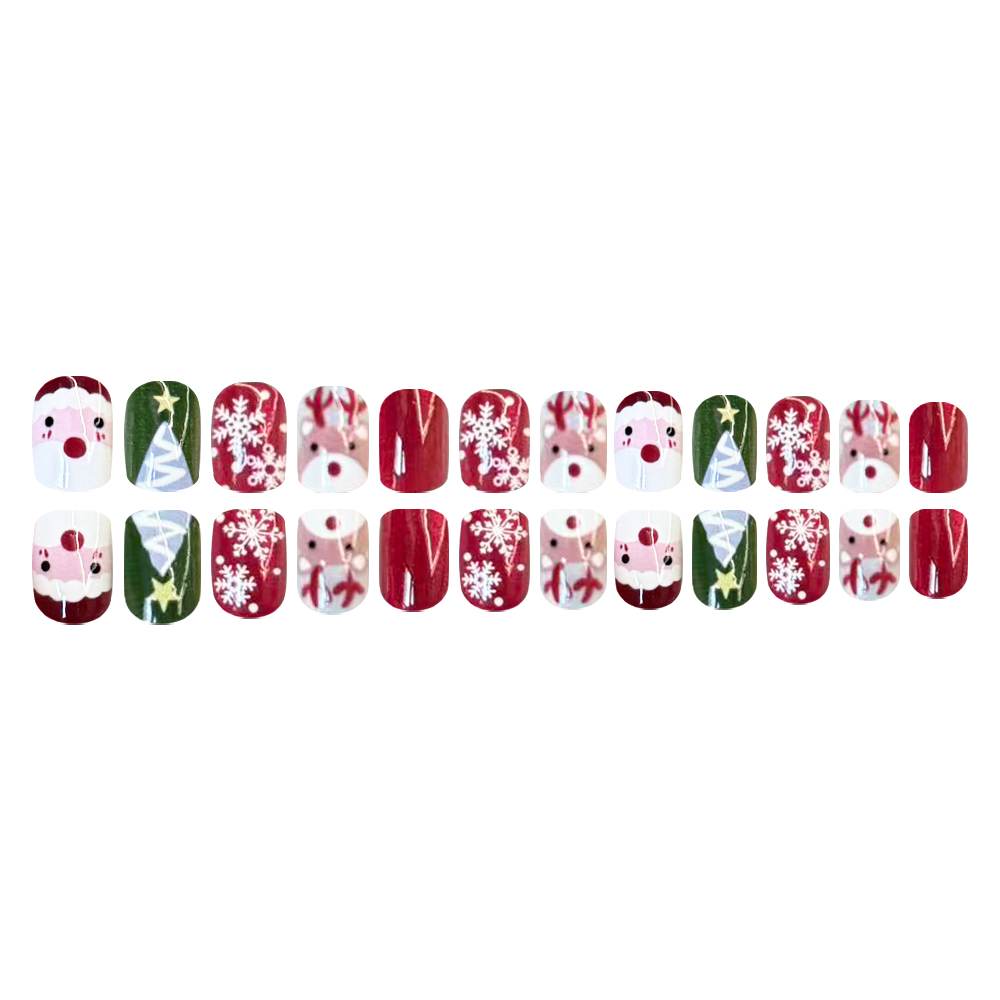 Christmas Press on Nails Santa - Decorating Tip Set 评论和价格