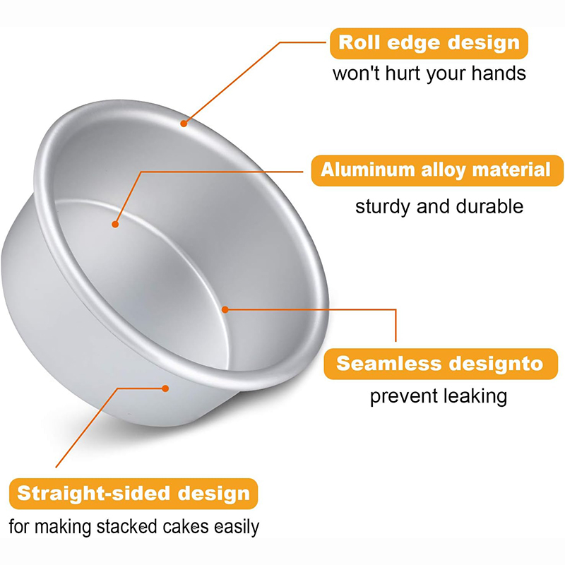 6/12Pcs Aluminum Mini Cake Pan - Kitchen Baking Pan Set 评论和价格