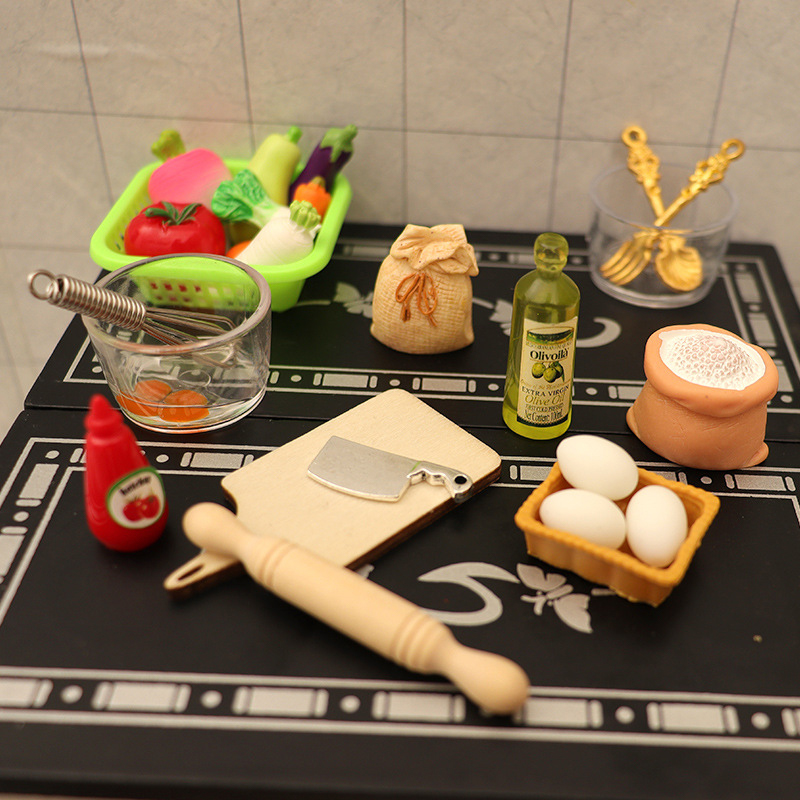 1/12 Dollhouse Miniature Kitch - Baking In Kitchen 评论和价格