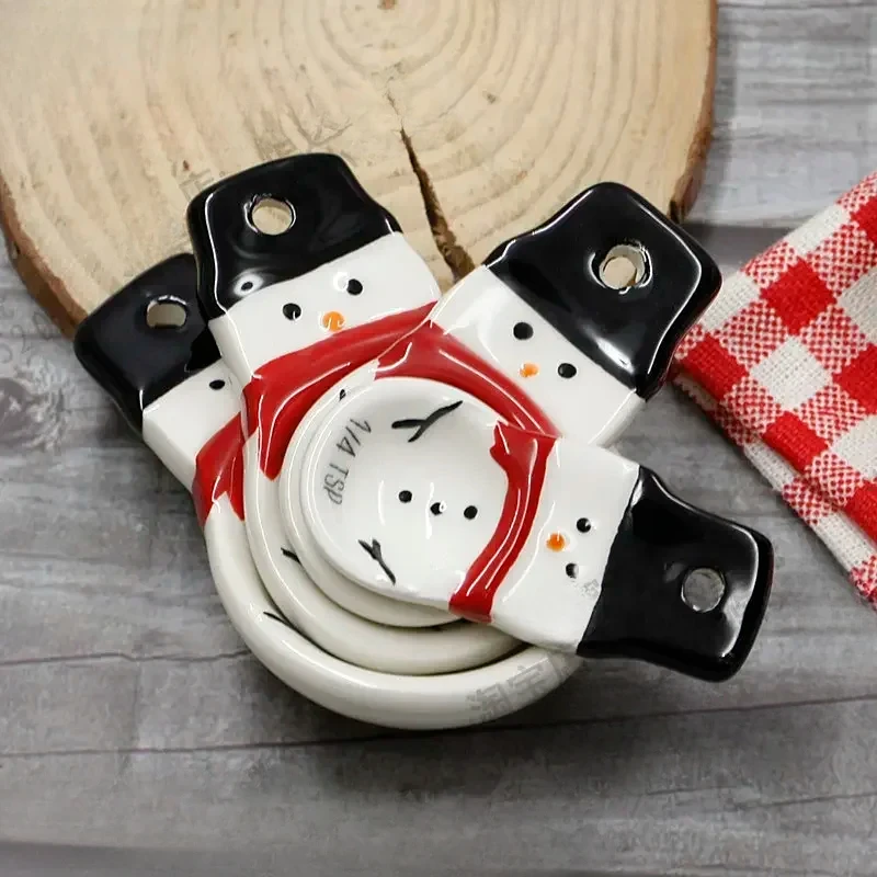 4pcs Christmas Measuring Spoon - Kitchen Baking Store 评论和价格