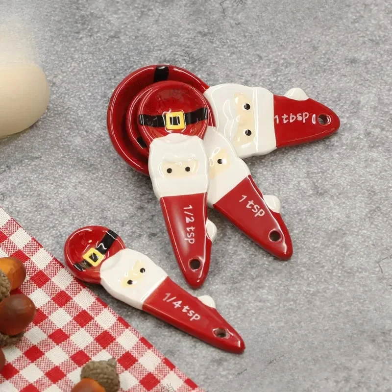 4pcs Christmas Measuring Spoon - Kitchen Baking Store 评论和价格