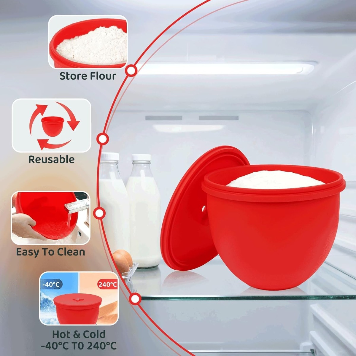 Silicone Mixer Bowl Liner with - Kitchenaid Baking Bowl 评论和价格