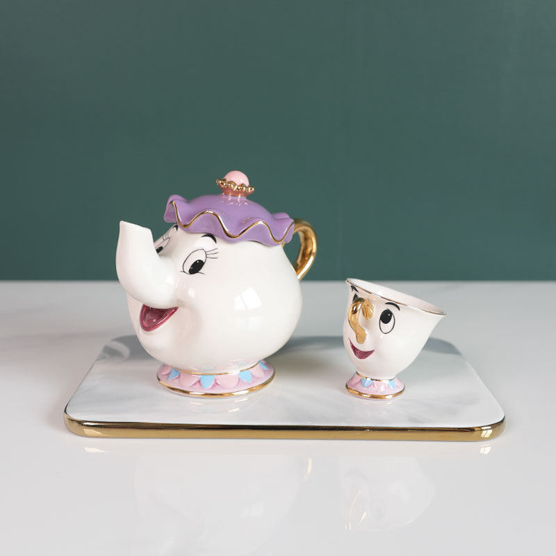 Hot Teapot Cartoon Beauty And  - Kitchen Baking Pan Set 评论和价格