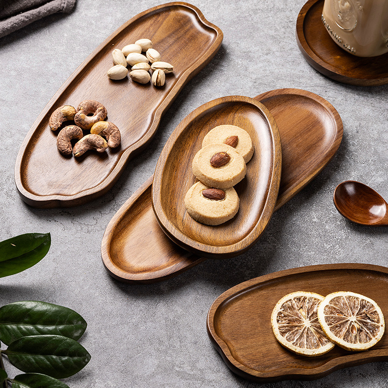 Tableware Solid Wood Food Tray - Cake Board Round 评论和价格