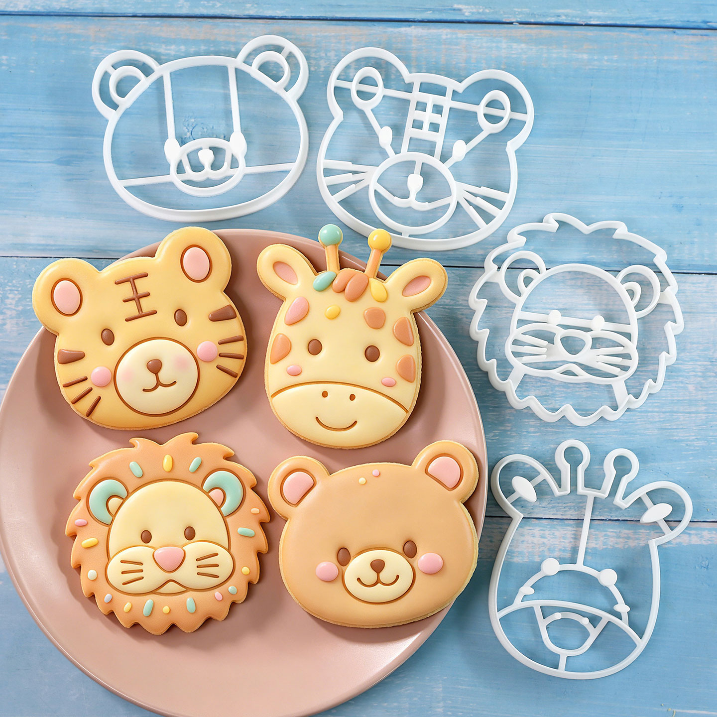 4 Pcs Animal Cookie Cutters Se - Kitchen Baking Kit 评论和价格