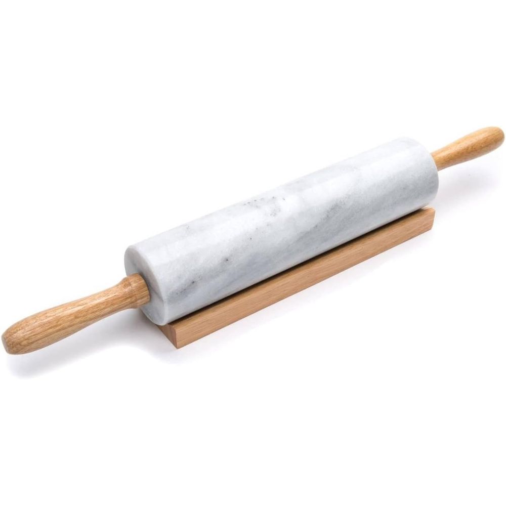 10-Inch White Marble Rolling P - Rolling Pin Marble 评论和价格