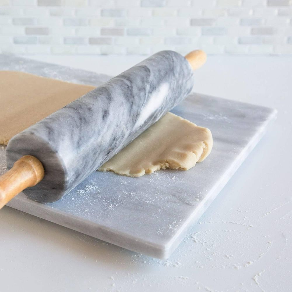 10-Inch White Marble Rolling P - Rolling Pin Marble 评论和价格