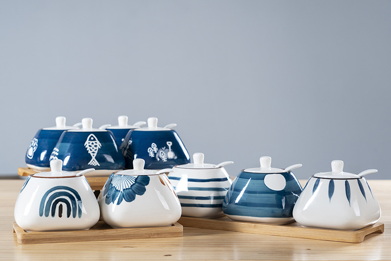 Seasoning bottle pot ceramic C - Kitchen Baking Pan Set 评论和价格