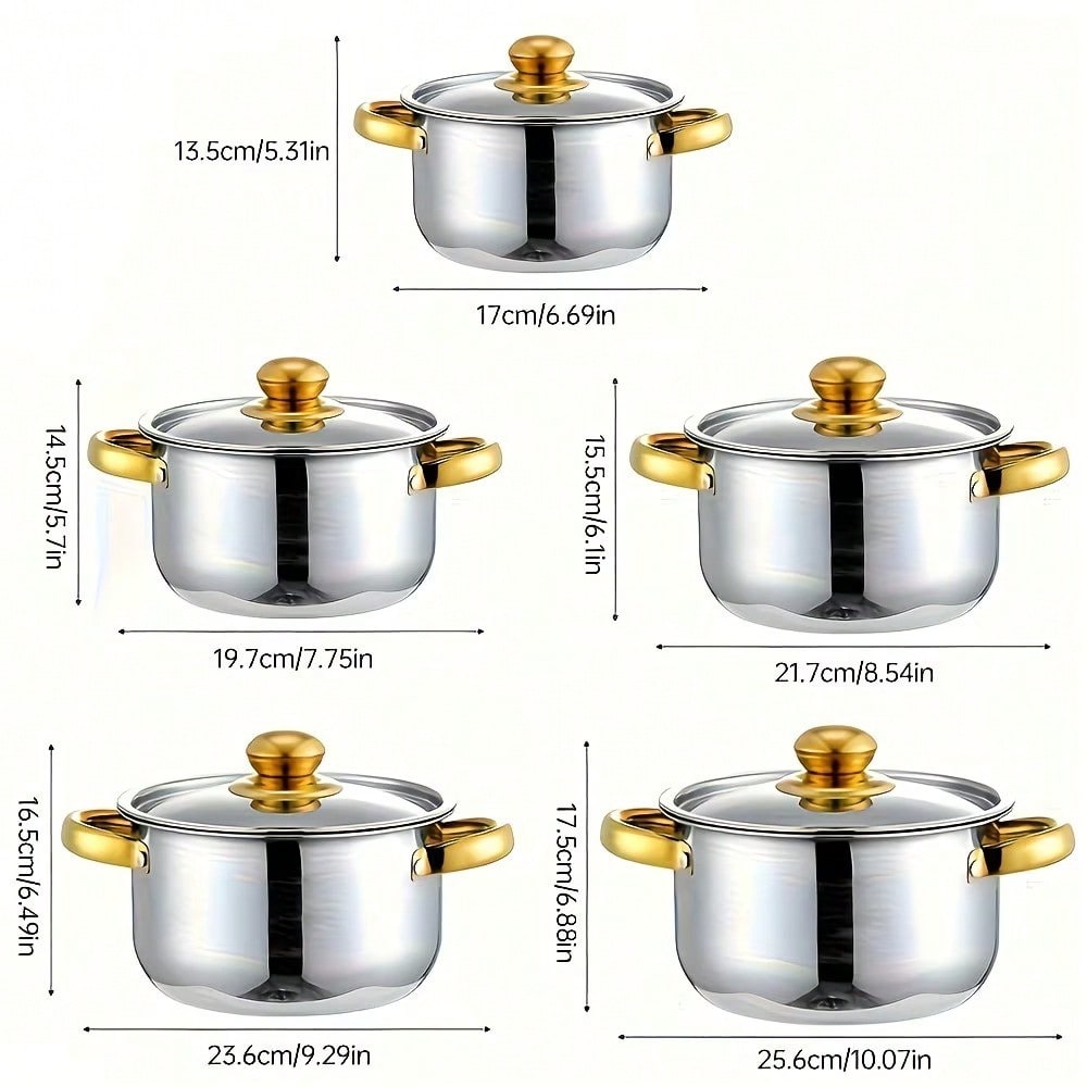 Stainless Steel Pot Set Modern - Kitchen Baking Pan Set 评论和价格