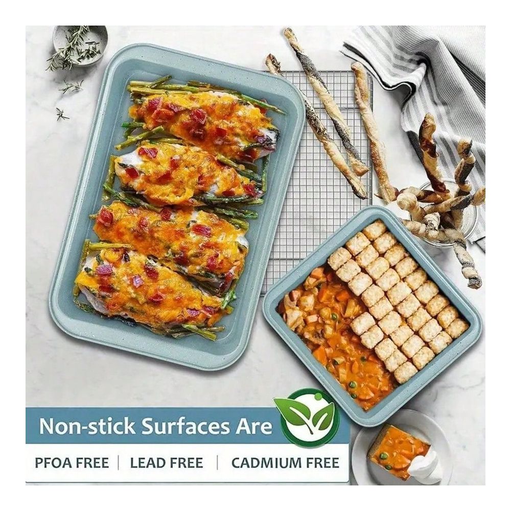 10 Piece Bakeware Set, NonStic - Kitchen Baking Pan Set 评论和价格
