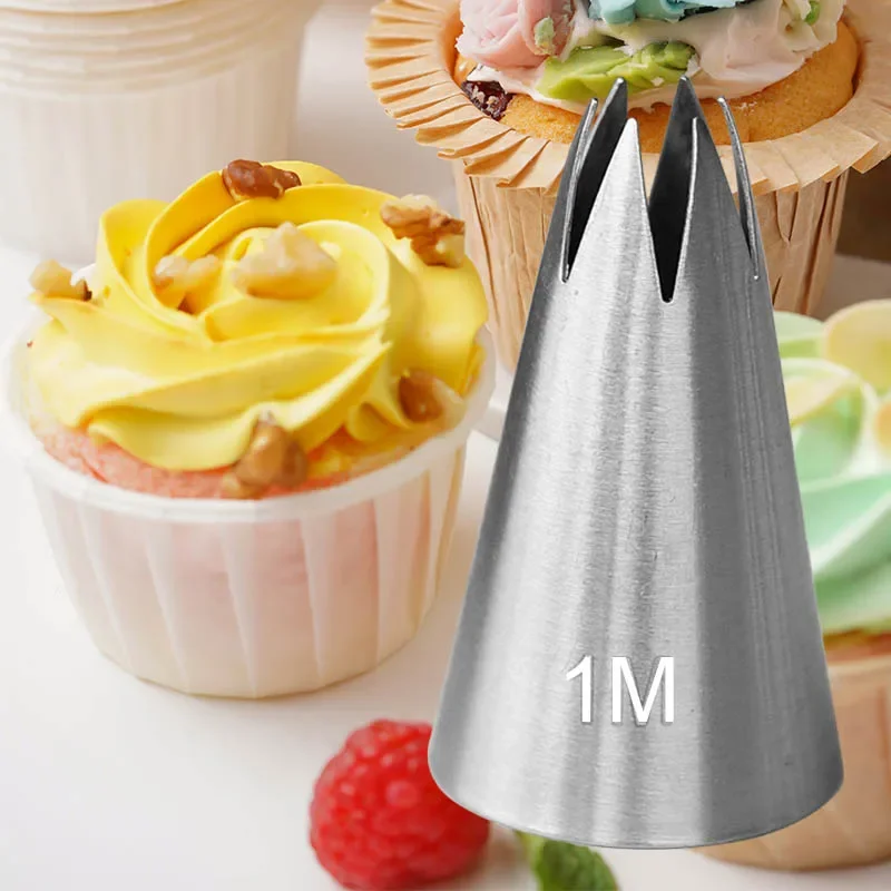 Large Size Open Star Cream Pas - Decorating Tip Set 评论和价格