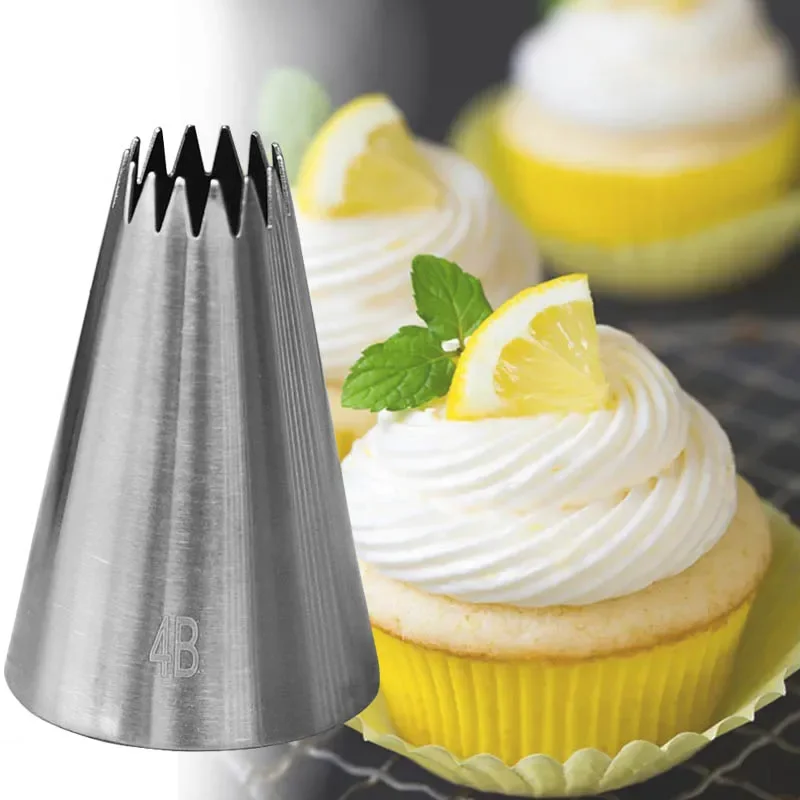 Large Size Open Star Cream Pas - Decorating Tip Set 评论和价格