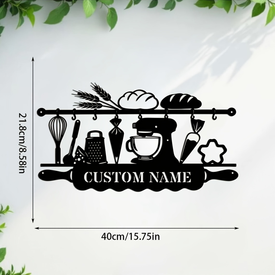 Personalized Kitchen Iron Wall - Baking In Kitchen 评论和价格