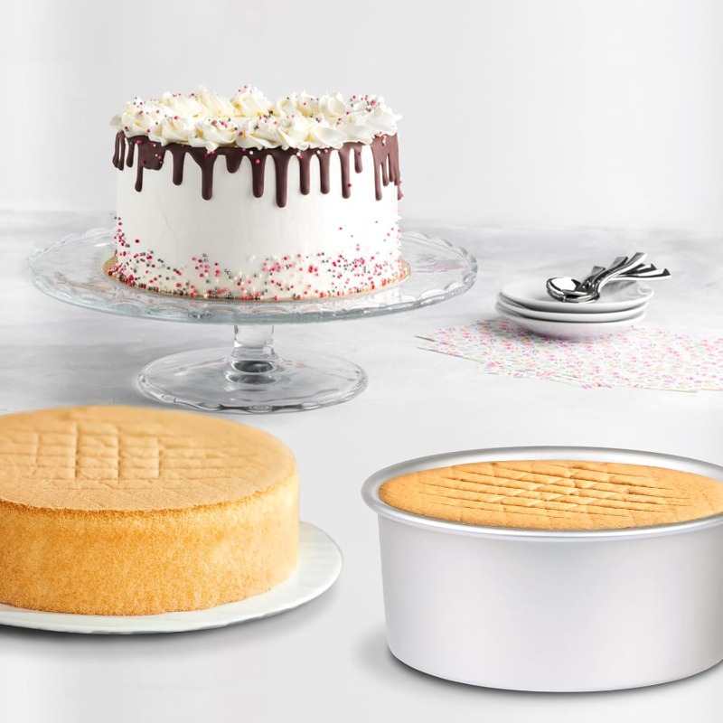 4 x 2 inch Round Cake Pan Set  - Kitchen Baking Pan Set 评论和价格