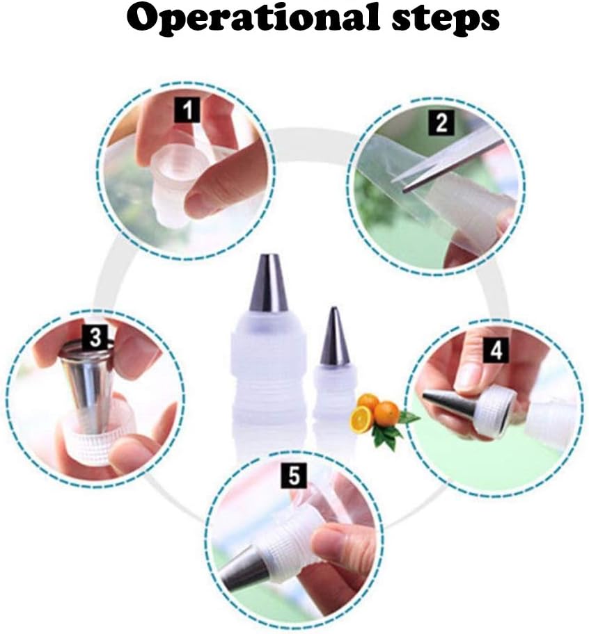 5-20pcs Coupler Adaptor Icing  - Decorating Tip Set 评论和价格