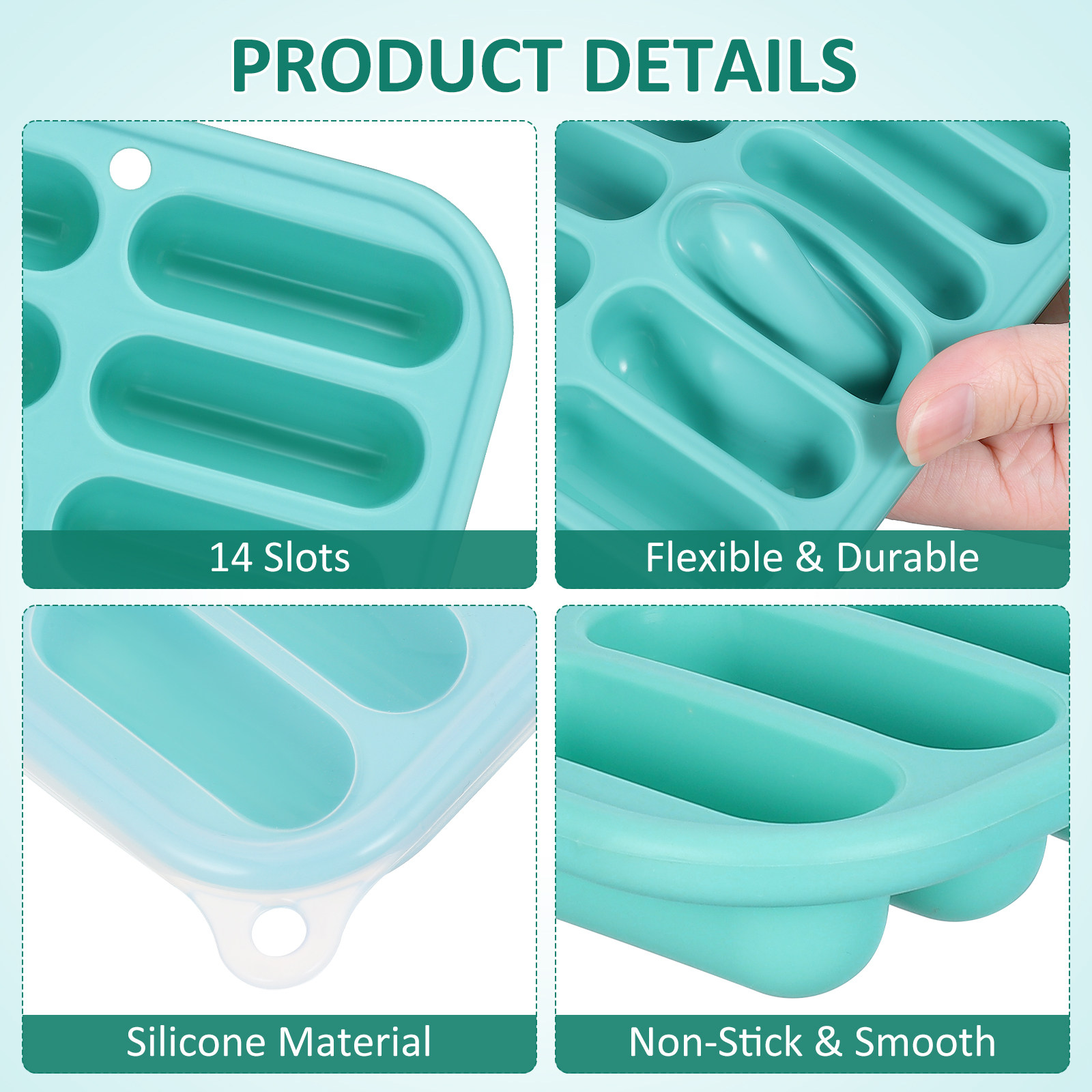 Ice Cube Tray Silicone Mold Ta - Kitchen Essentials Baking Tray 评论和价格