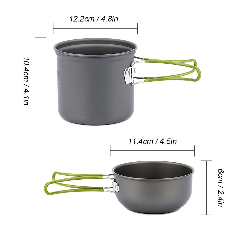 Camping Cookware Kit with Stov - Kitchen Baking Pan Set 评论和价格